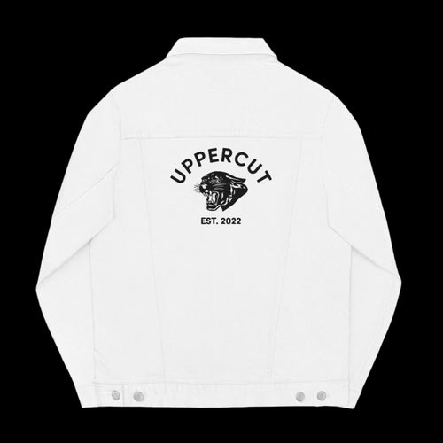 Embroidered Denim Jacket – White