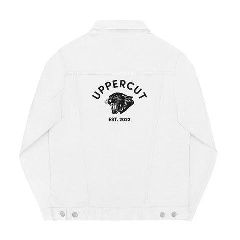 Embroidered Denim Jacket – White